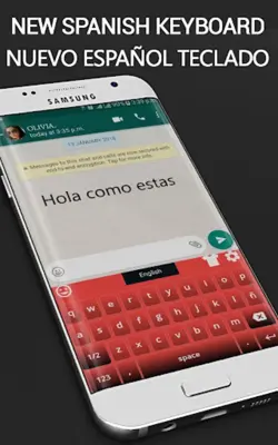 Spanish Keyboard android App screenshot 1