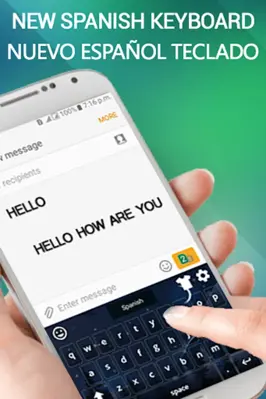 Spanish Keyboard android App screenshot 2